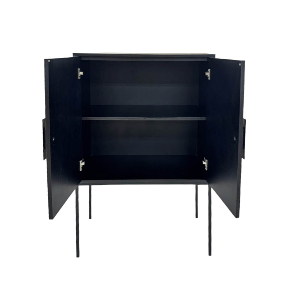 Philos 2-Door Brick Cabinet - Stylish Storage Solution for Living Room, Bedroom, or Office Organization