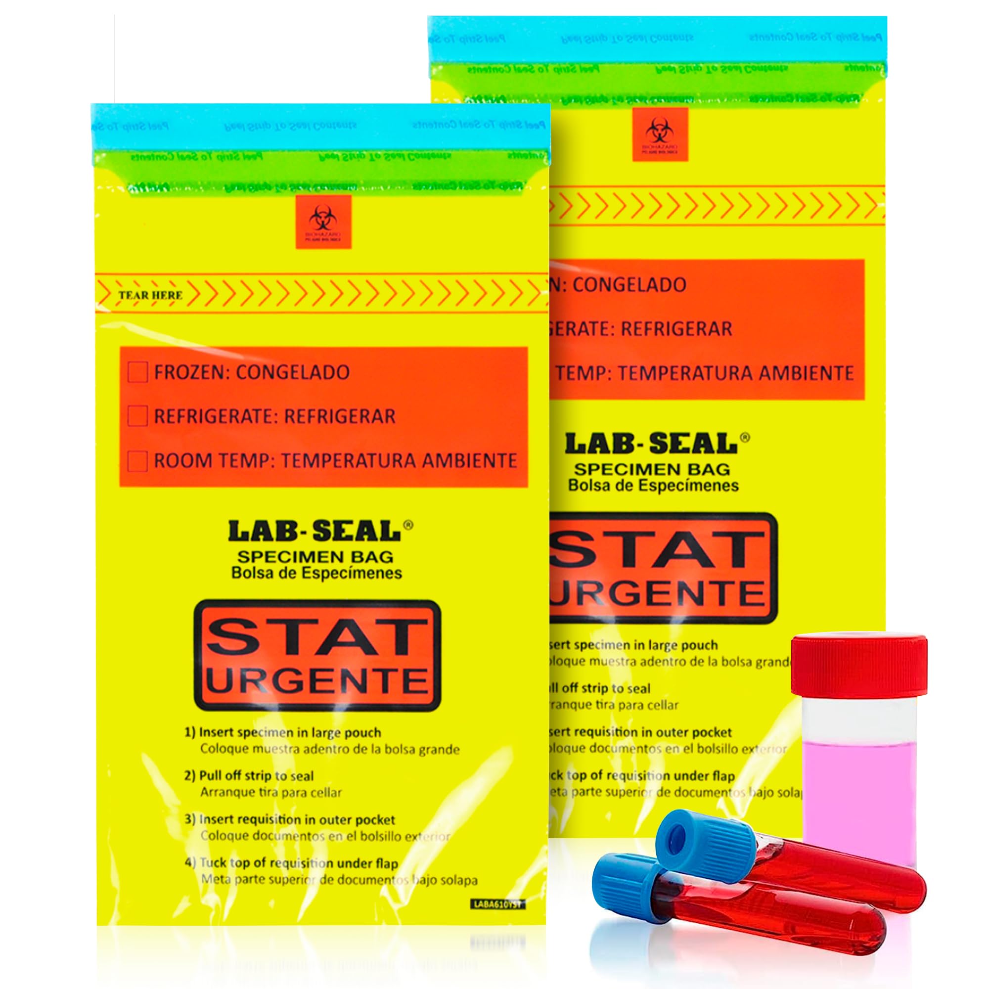 1000 Pack Tamper-Evident Specimen Bags 6