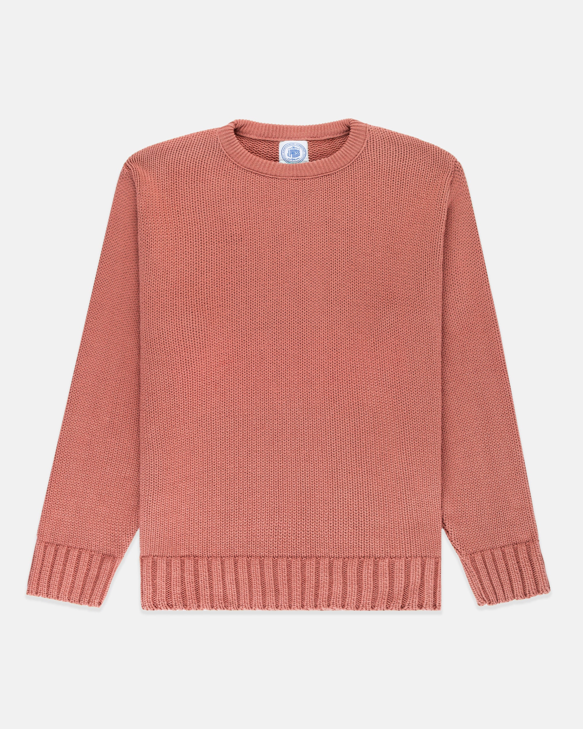 BRETON RED CHUNKY COTTON SWEATER | Women's Oversized Knit Pullover | Winter Warm Casual Fashion | Perfect for Holiday Outfits & Cozy Home Wear