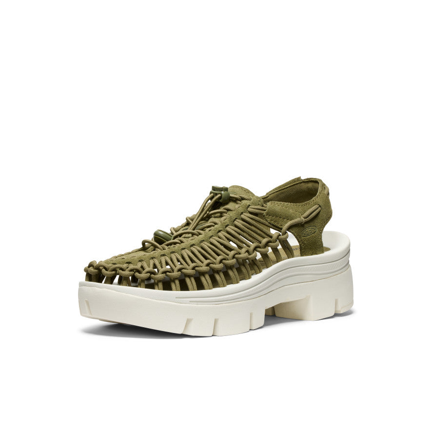 Unisex UNEEK PLT Sneakers - Martini Olive & Star White | Comfortable Casual Shoes for Walking, Running & Everyday Wear