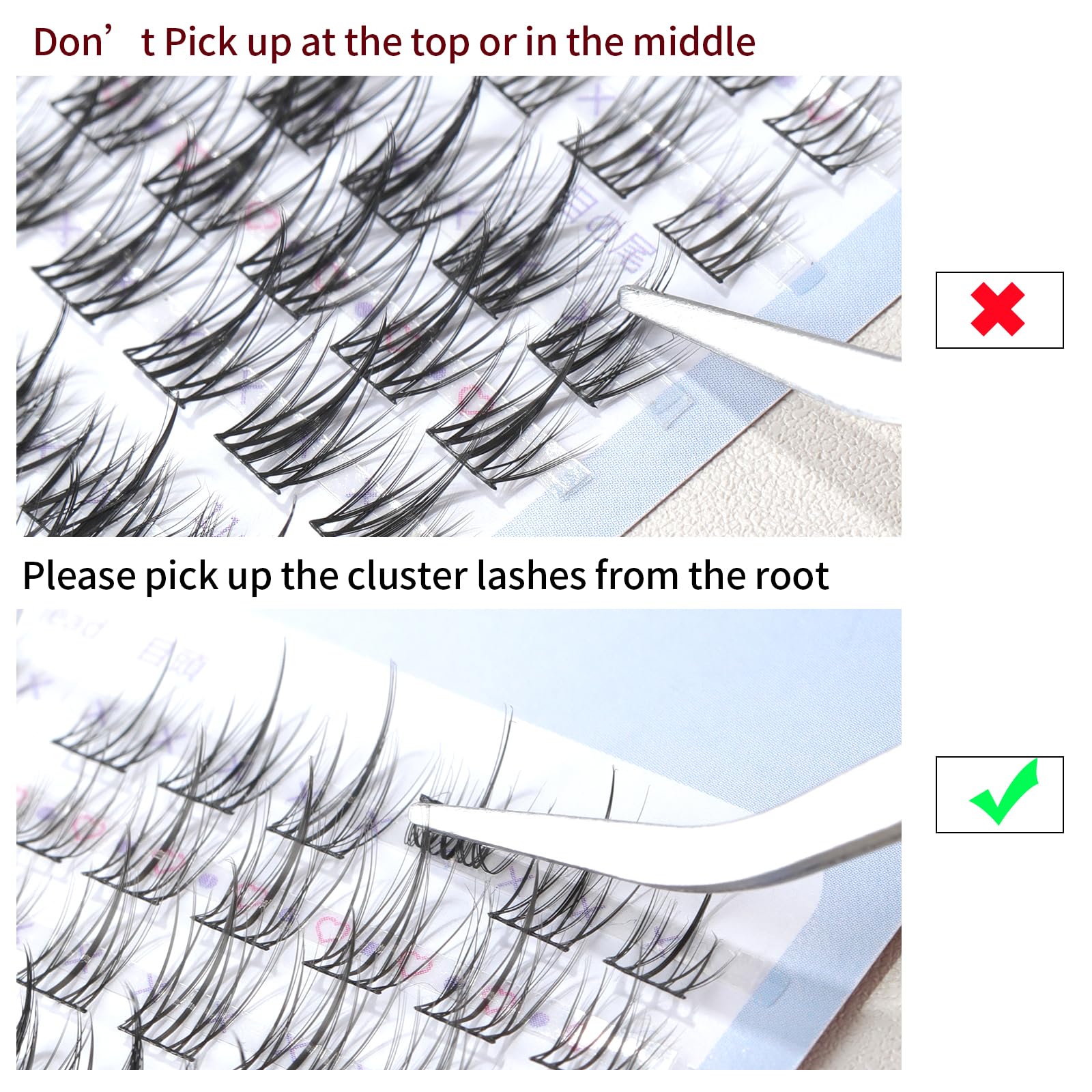 MSQ False Eyelashes Multipack - 135pcs 3D Mink Lashes Set with 4 Assorted Lengths | Natural Look, Reusable & Contact Lens Friendly | Easy to Apply Cluster Lashes for Everyday Wear, Parties & Special Occasions