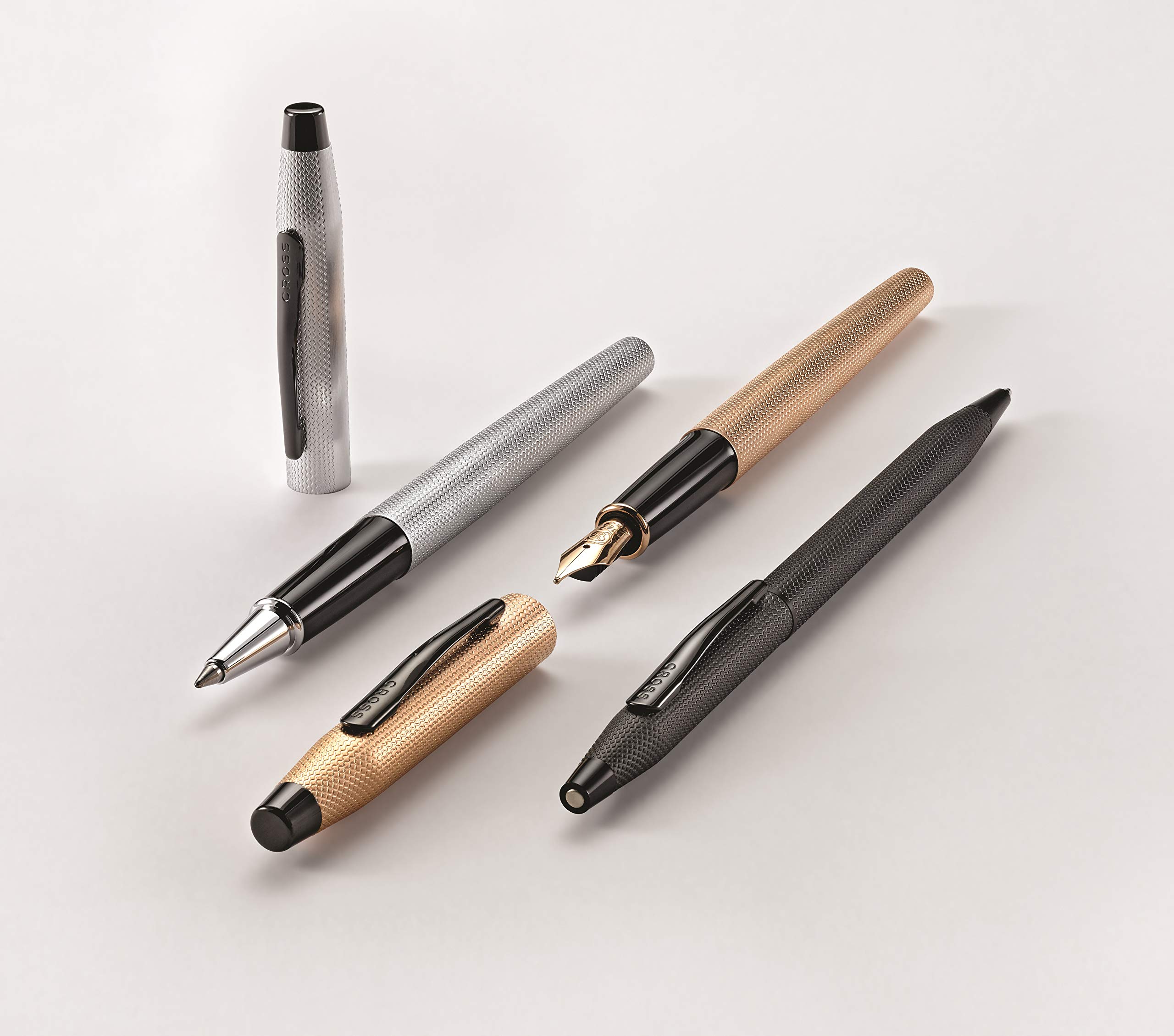 Cross Classic Century Refillable Fountain Pen with Medium Nib - Premium Brushed Chrome Finish, Includes Elegant Gift Box - Perfect for Business Signatures, Journaling & Luxury Gifts
