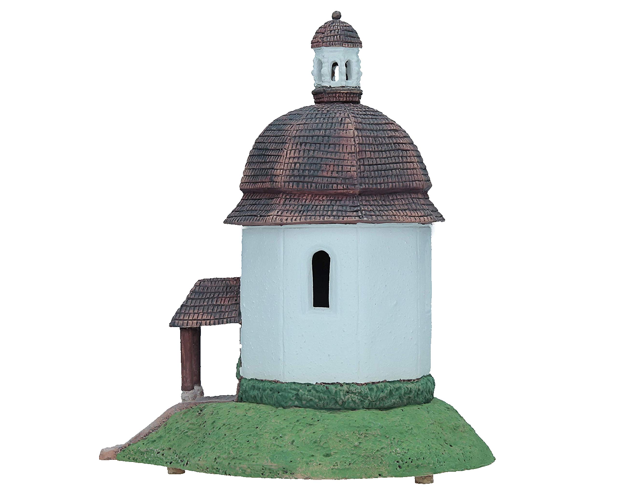 Handcrafted Ceramic Tealight Candle Holder - Miniature Light House Silent Night Chapel Decor from Oberndorf bei Salzburg, Austria | Perfect for Christmas Decorations, Home Decor, and Gift Giving (B264N)
