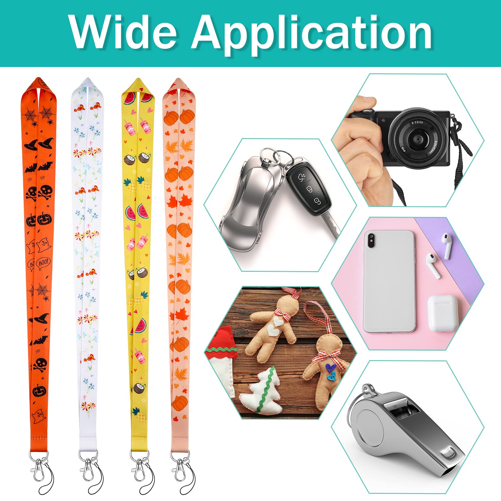 Marspark 14 Pcs Easter Lanyards for ID Badges & Keys - Office & Holiday Use