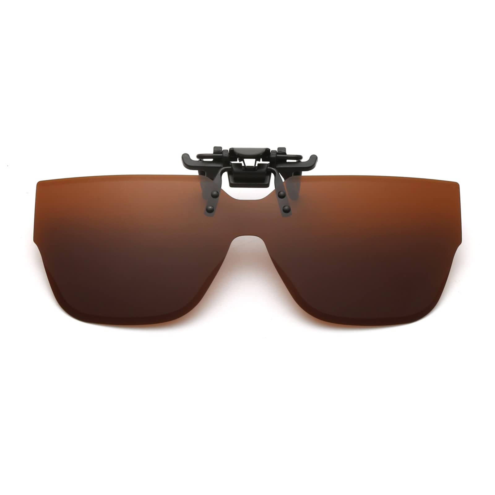 YAMEIZE Polarized Clip-on Sunglasses for Over Glasses - UV Protection Flip Up Sun Glasses for Men & Women - Perfect for Driving, Outdoor Activities & Sports