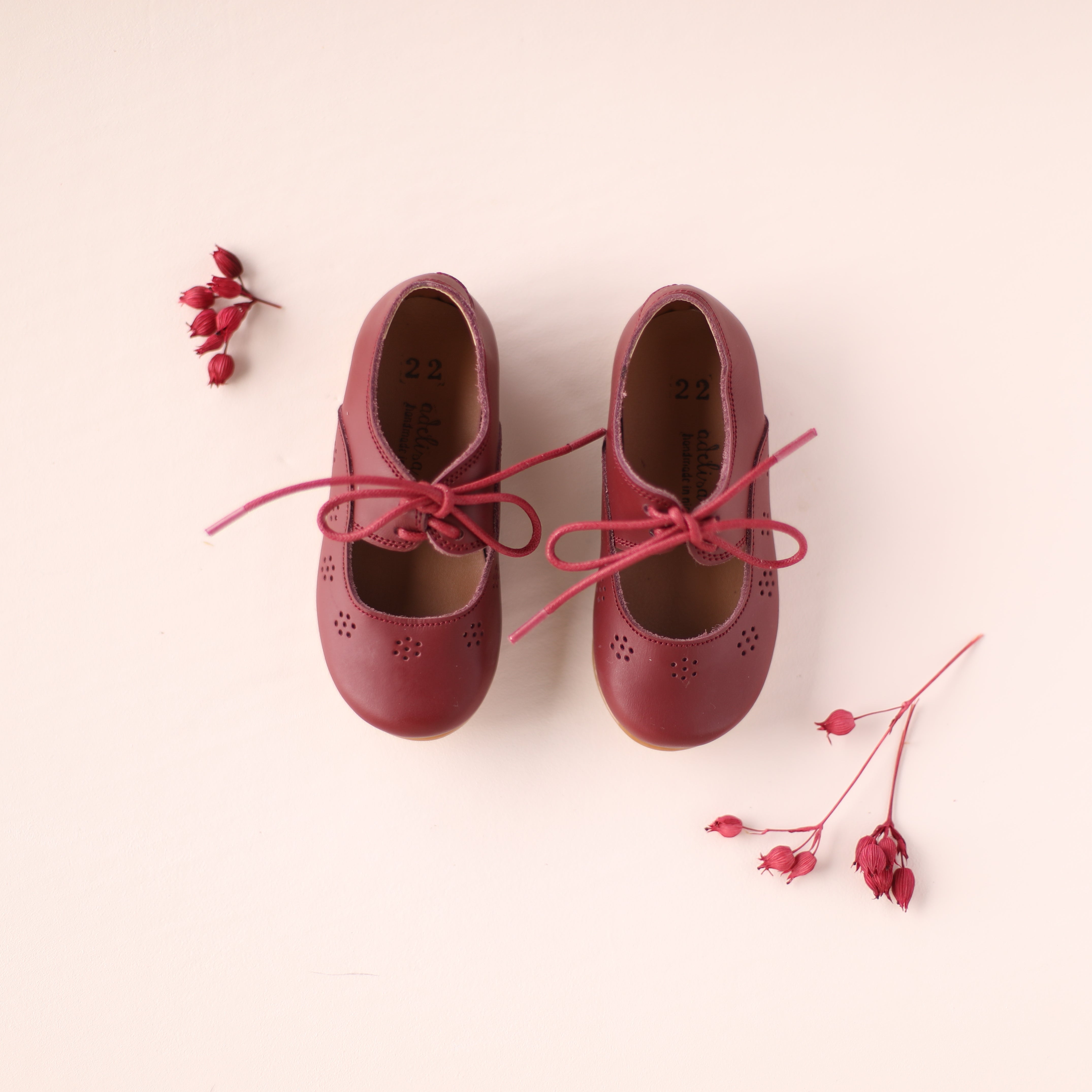 Kids Leather Shoes - Soft & Durable Cranberry Sol Style for School, Play & Special Occasions