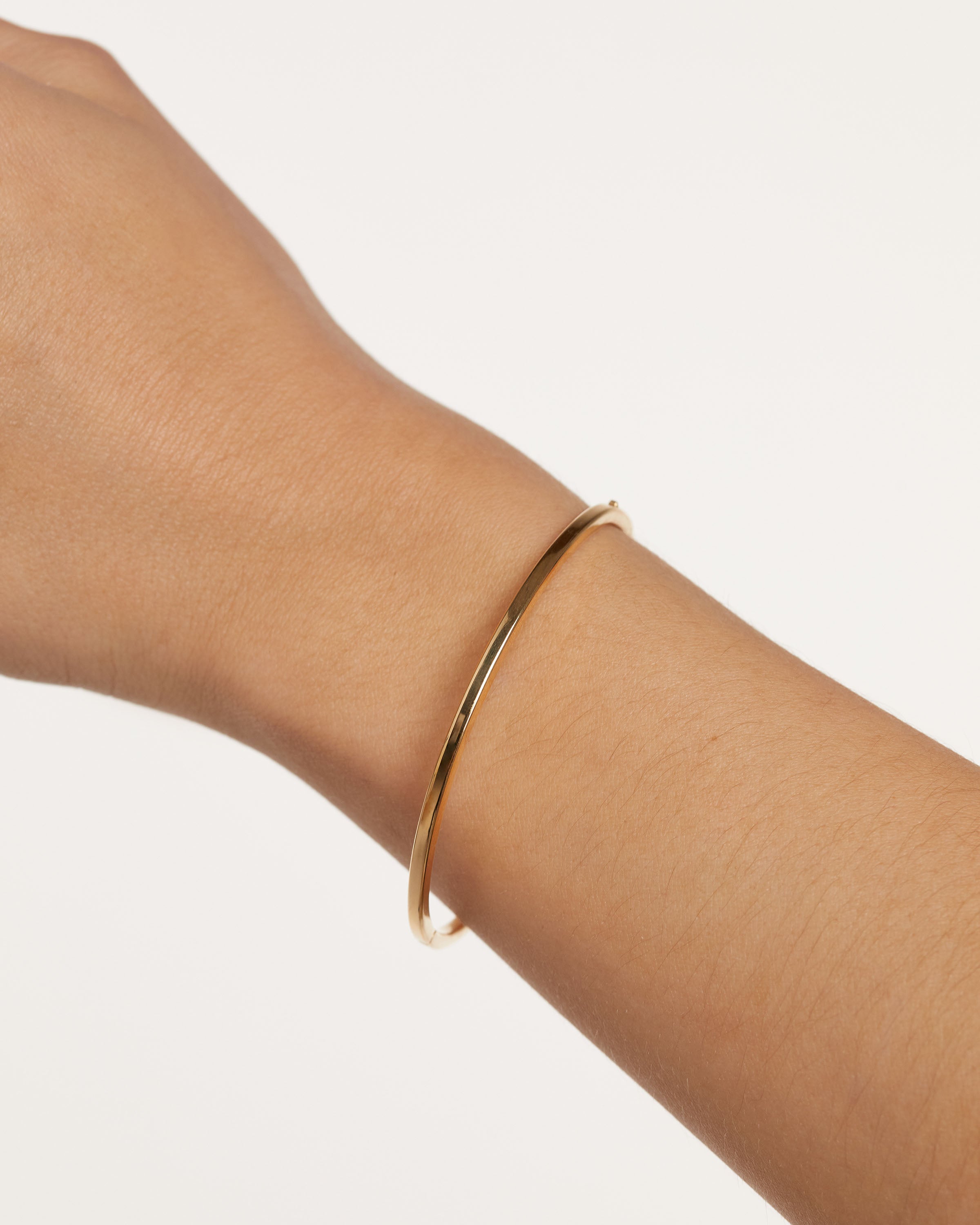 14K Gold Core Bangle Bracelet for Women - Elegant Stackable Jewelry for Everyday Wear & Special Occasions