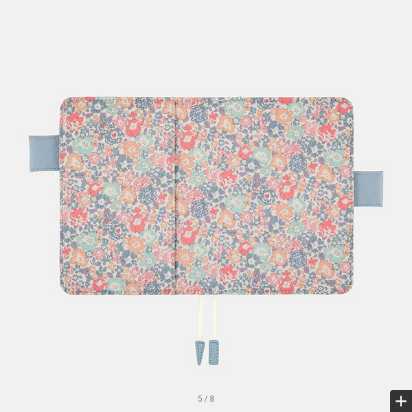 Hobonichi Techo 2025 Planner - Liberty Fabrics Michelle A6 Original Size Cover Only | Premium Daily Journal Cover for Work, School & Personal Organization