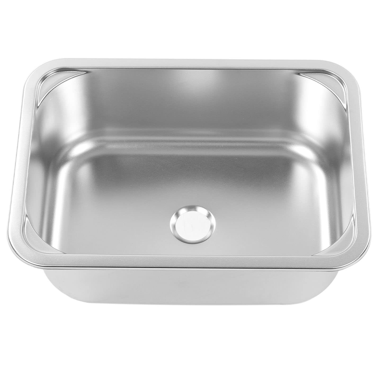 304 Stainless Steel RV Kitchen Sink - Large Capacity Single Bowl Hand Wash Basin for RVs, Campers, Yachts & Boats | Space Saving Design | Perfect for Compact Kitchens, Outdoor Adventures & Marine Use