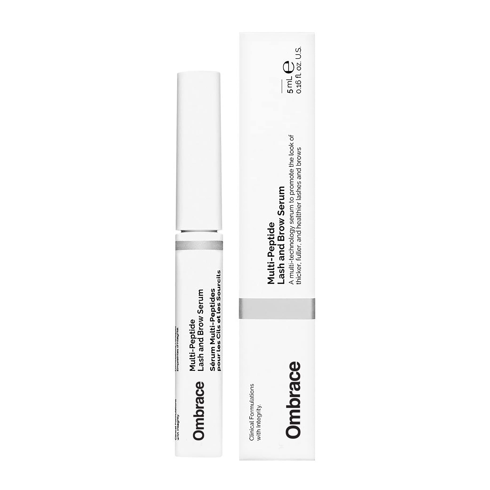2 Pack Ombrace Lash & Brow Growth Serum with Multi-Peptide Complex – Enhance Eyelash & Eyebrow Thickness for Natural Volume (Perfect for Daily Use & Special Occasions)