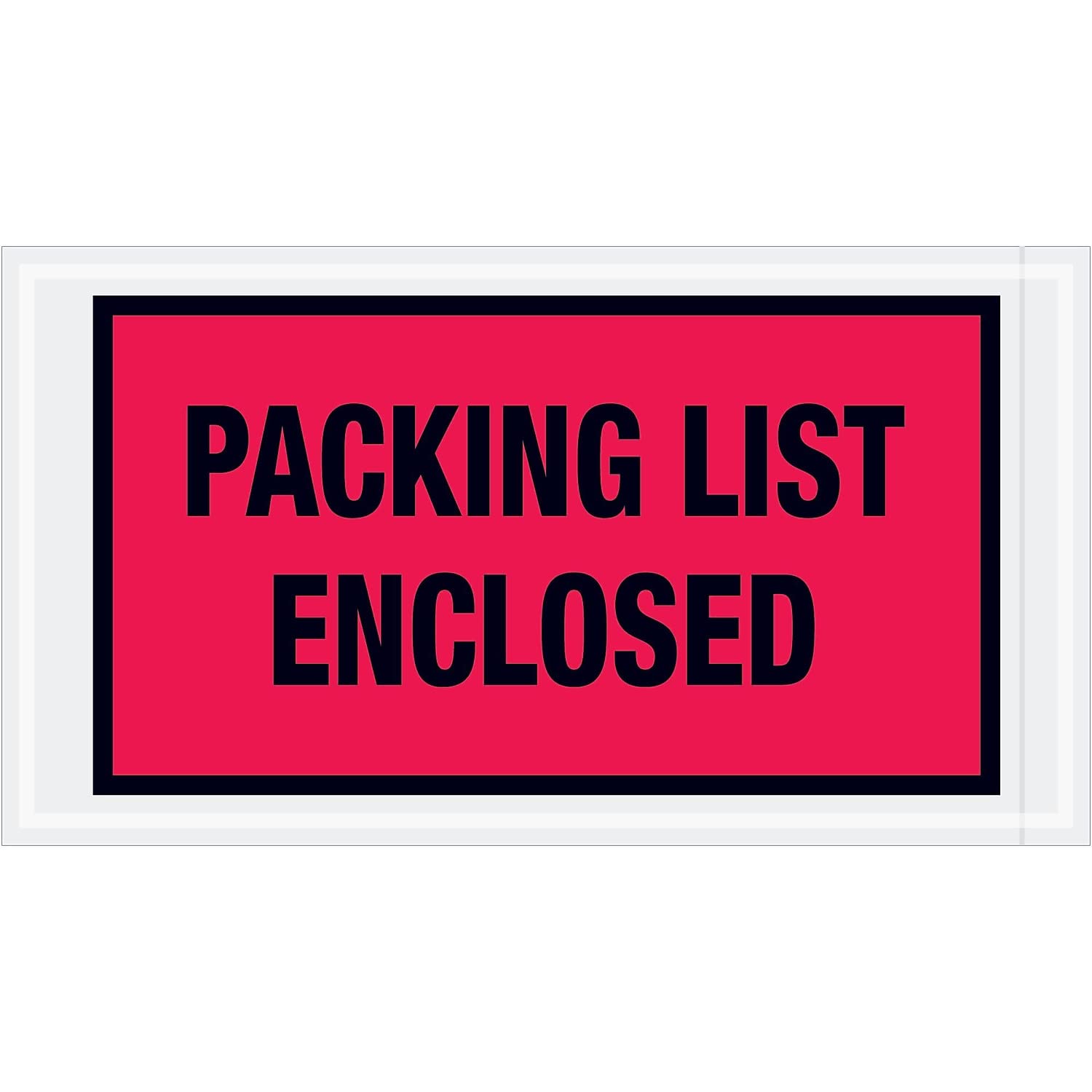 5 1/2 x 10 Inch Red Packing List Enclosed Envelopes - Self Seal Mailing Envelopes for Shipping, Invoices & Business Documents - Perfect for Ecommerce, Office & Postal Use