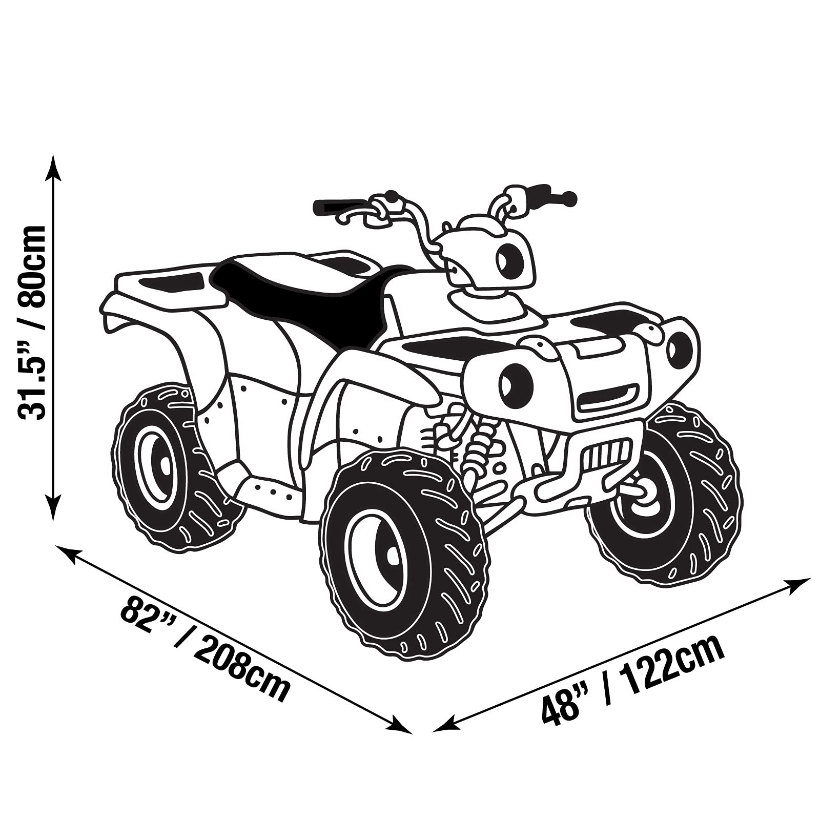 Raider 02-7734 DT-Series Premium Heavy-Duty ATV Storage Cover - Waterproof UV Protection for Outdoor ATV, UTV & Quad Bike Protection in All Weather Conditions