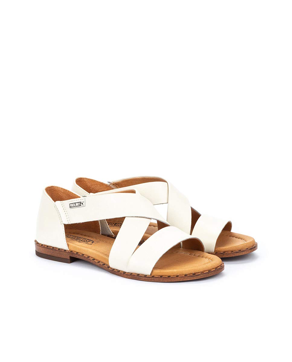 PIKOLINOS Women's Leather Flat Sandals - Algar Style | Comfortable & Stylish for Beach, Travel & Casual Wear