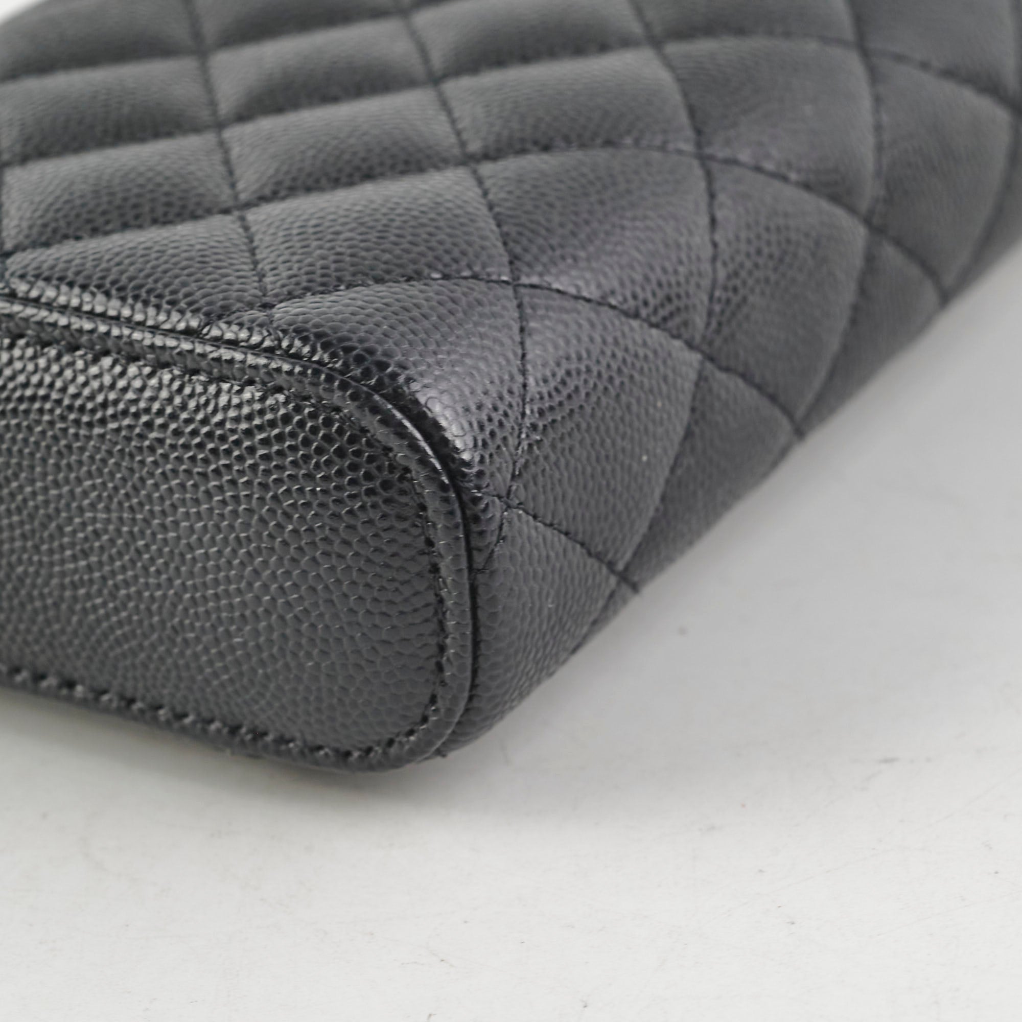 Chanel Caviar Vertical Vanity Case Black 31 Series - Luxury Designer Handbag for Women, Perfect for Travel, Work & Evening Events