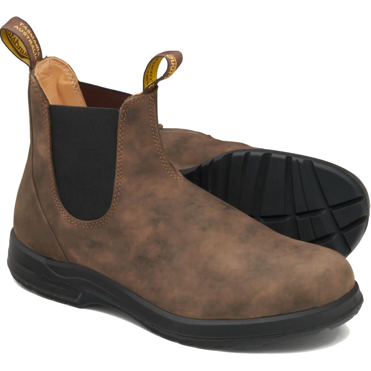 Blundstone 2056 Rustic Brown Leather Chelsea Boots - Waterproof & Comfortable Hiking Boots for Men & Women - Perfect for Outdoor Walking, Hiking & Casual Wear
