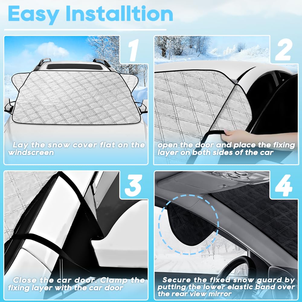 4-Layer Car Windshield Snow Cover 61.8