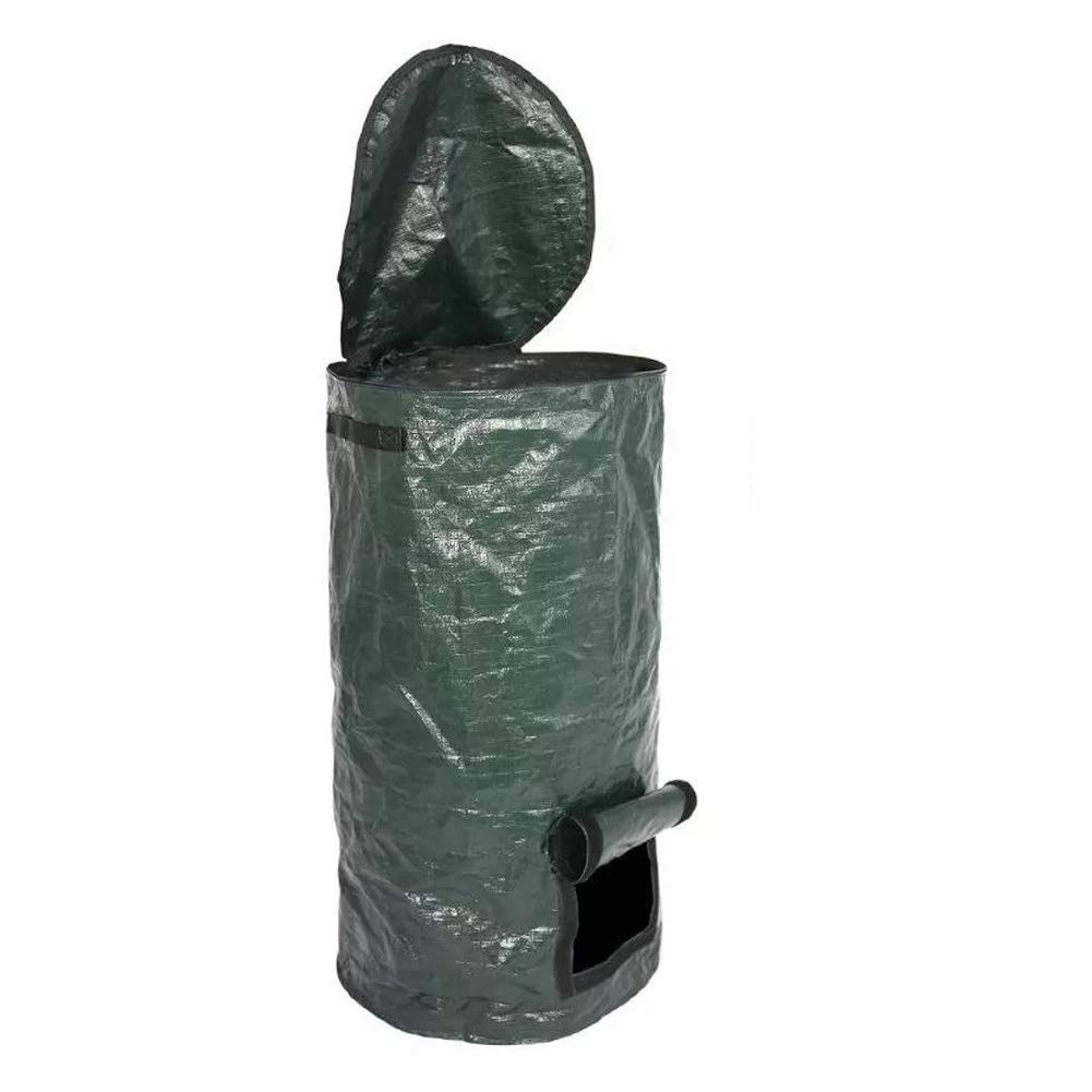 1PC Biodegradable Compost Bag for Garden Composter Bin - PE Eco-Friendly Organic Waste Disposal Bags for Yard & Kitchen - Perfect for Home Composting, Organic Fertilizer Making & Sustainable Gardening