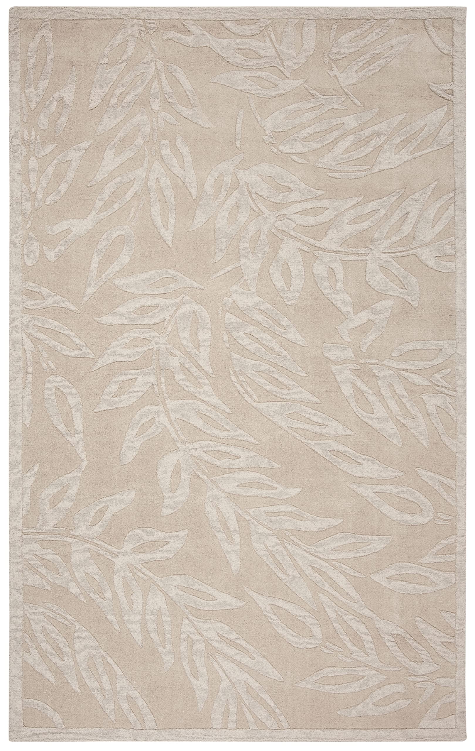 MARTHA STEWART x SAFAVIEH 8' x 10' Handmade Wool Area Rug - Buckwheat Flour MSR4621A - Perfect for Living Room, Bedroom & Home Decor