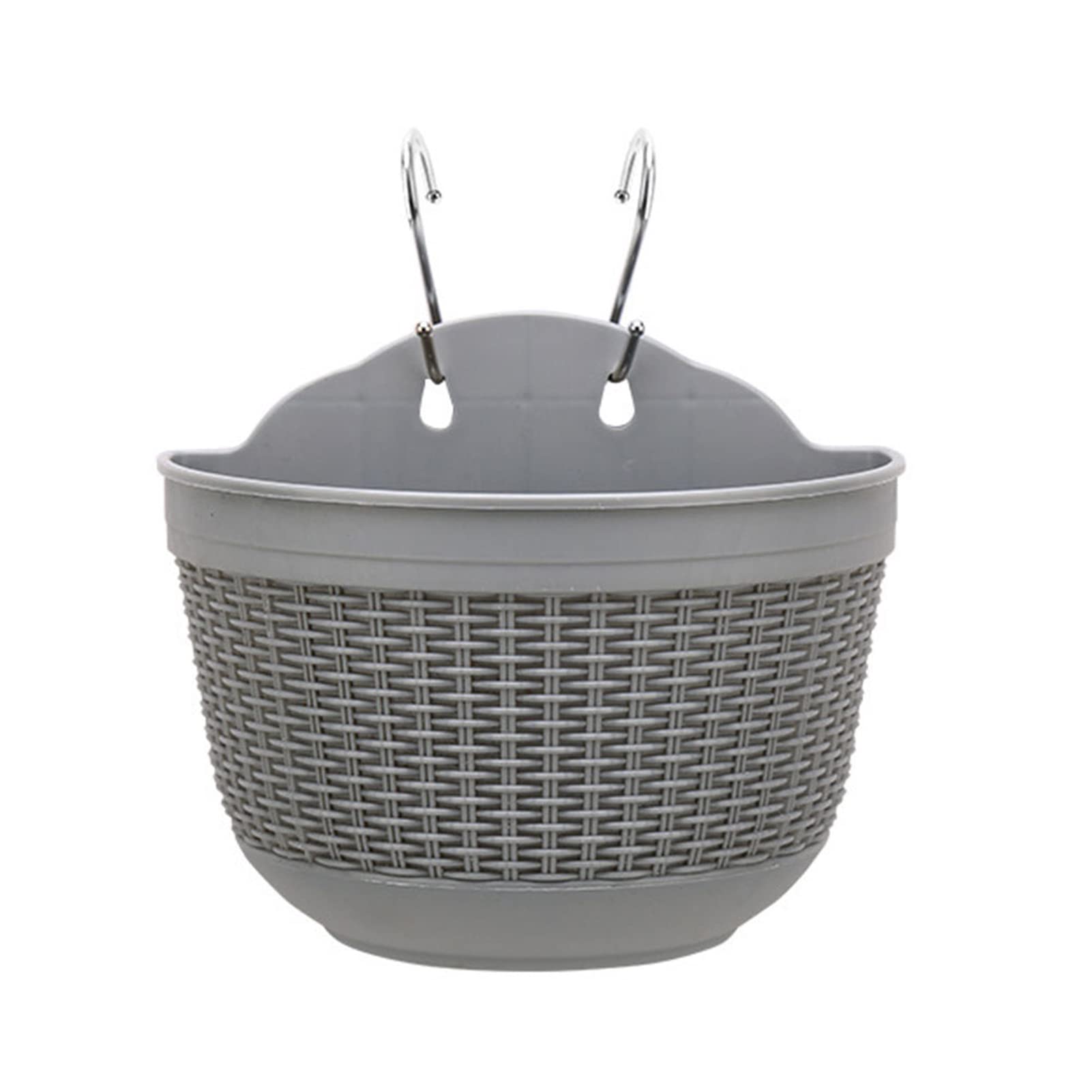 YESBAY Rattan Wicker Wall Hanging Planter Basket - Decorative Flower Pot for Balcony, Garden & Indoor Plants | Perfect for Home Decor, Patio & Vertical Gardening