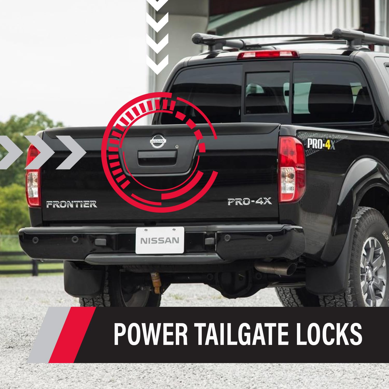 Pop & Lock PL8450 Power Tailgate Lock for Nissan Frontier - Secure Remote-Controlled Truck Bed Access | Ideal for Hauling, Camping & Off-Road Adventures