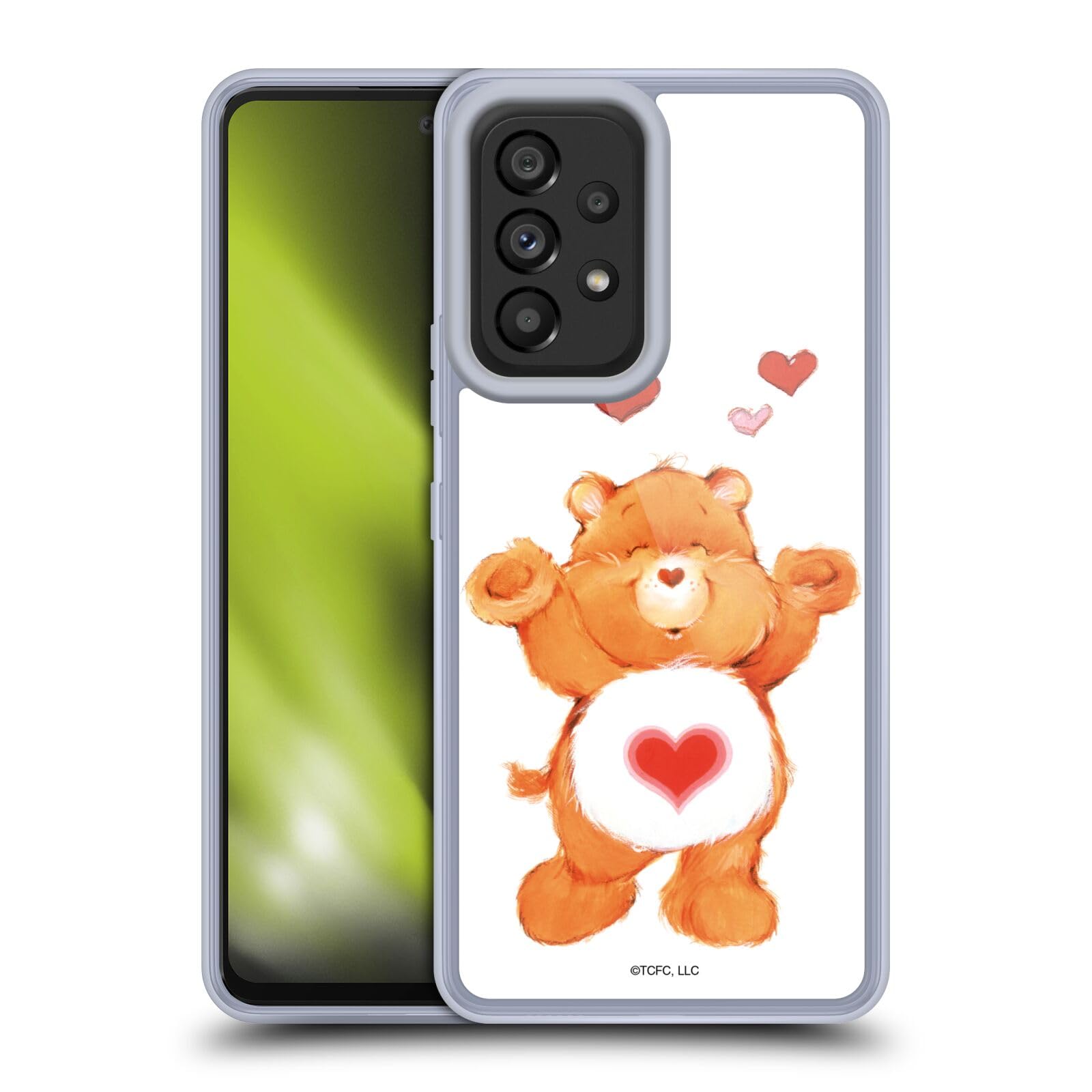 Head Case Designs Officially Licensed Care Bears Tenderheart Classic Soft Gel Case for Samsung Galaxy A53 5G (2022) - Cute Protective Cover for Daily Use, School & Work