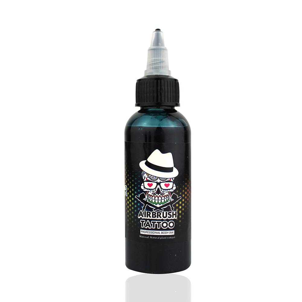 OPHIR Temporary Tattoo Ink - Professional Airbrush Body Art Pigment for Tattoo Artists (60ml/Bottle) - Perfect for Halloween, Cosplay & Festival Body Painting