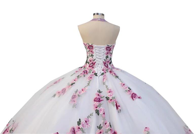 Elegant 3D Floral Lace Applique Keyhole Front Corset Wedding Prom Dress - Perfect for Bridal, Evening Gala & Formal Events 2025