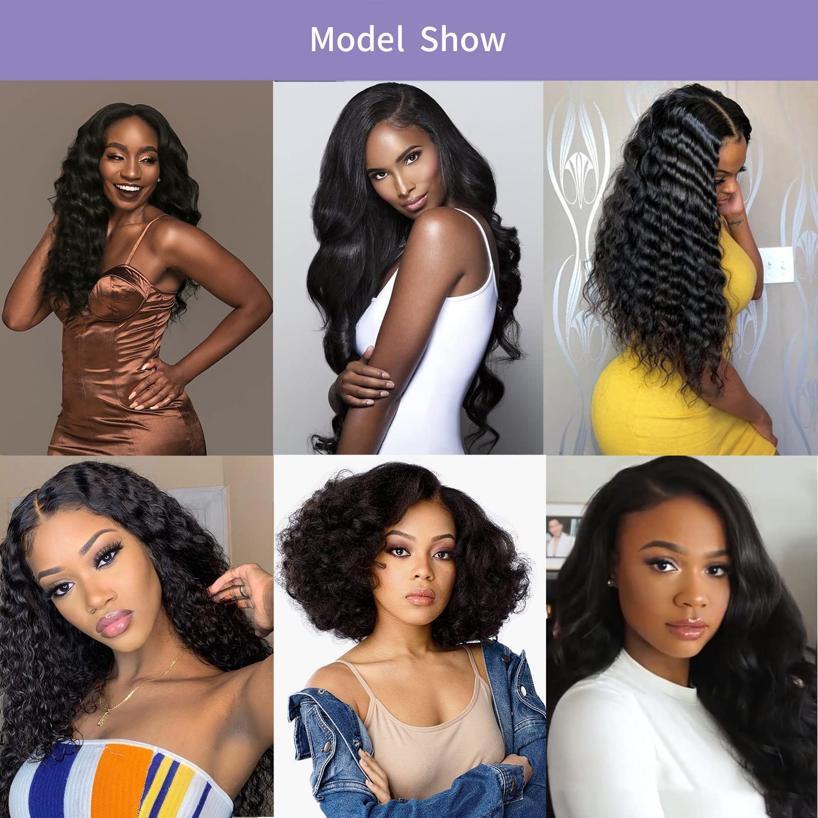 13x4 HD Lace Frontal Human Hair Wig - Pre Plucked 18/22 Inch Straight/Body Wave/Deep Curl 150% Density Natural Black Wig | Perfect for Daily Wear, Parties & Special Occasions