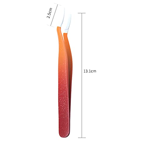 Professional COSYOO Eyelash Extension Tweezers - Curved Tip Lash Applicator & Remover Clip for Precise Extensions | Portable Handheld Tool for Salon & Home Use
