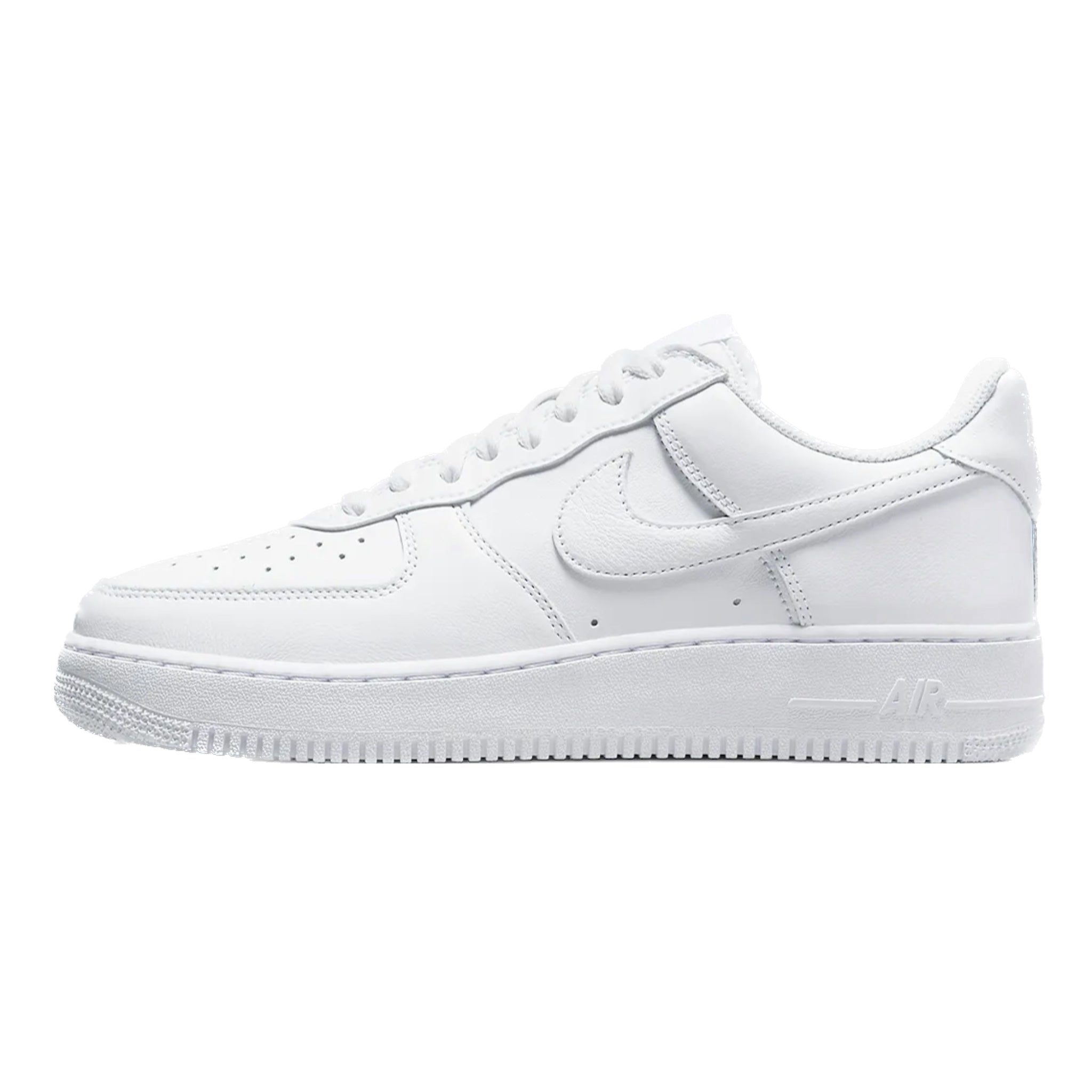 Nike Air Force 1 '07 Low Triple White Metallic Gold Sneakers - Men's Basketball Shoes for Casual Wear & Street Style Fashion