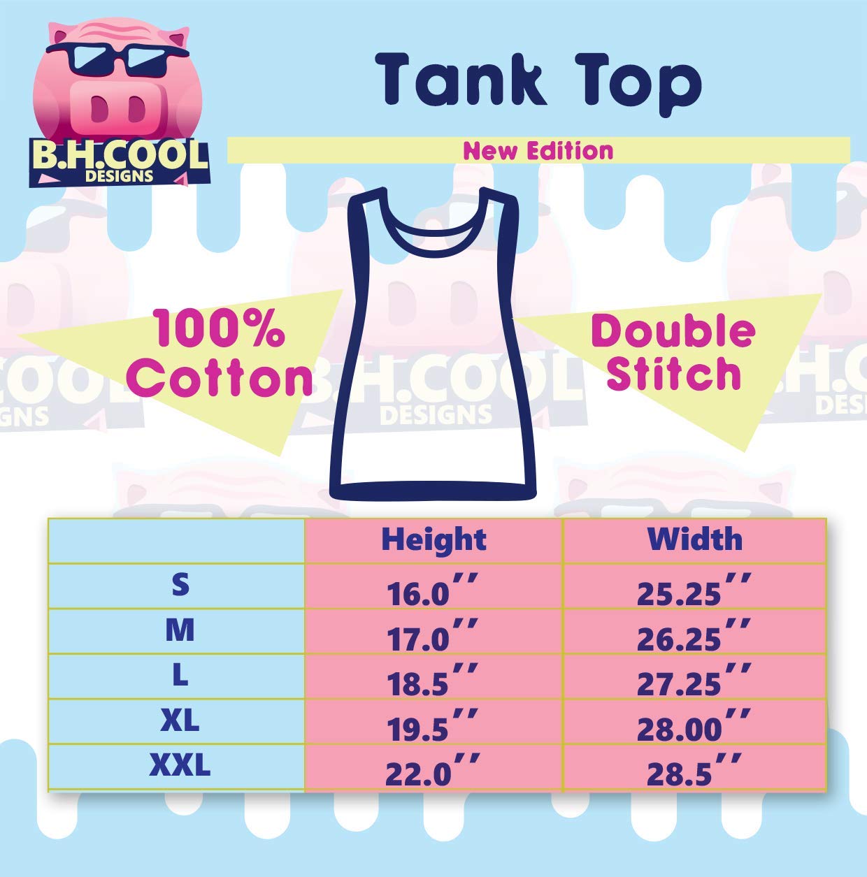 BH Cool Designs Here for The Snacks - Women's Soft & Comfortable Tank Top | Casual Summer Wear, Gym Outfit & Lounge Clothing