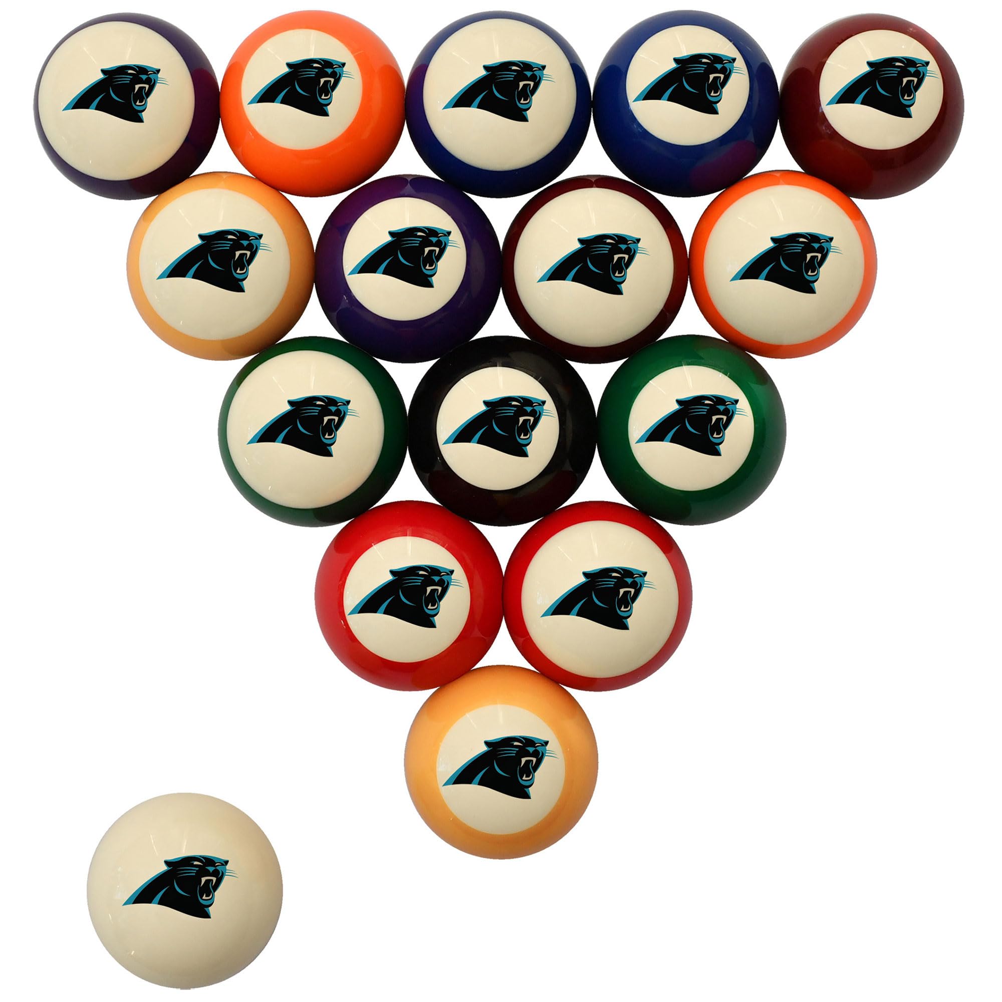 Official NFL Retro Billiard Ball Set - 16oz Pool Balls with Team Logos - Perfect for Game Rooms, Sports Bars & Football-Themed Parties