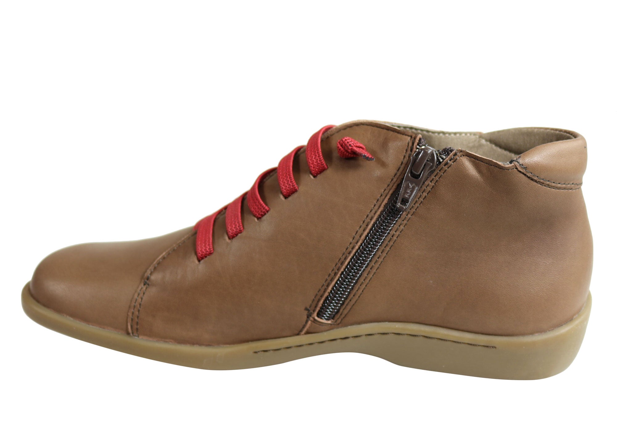 Flex & Go Aubree Women's Comfort Leather Ankle Boots - Made in Portugal - Stylish & Comfortable for Work, Travel & Everyday Wear