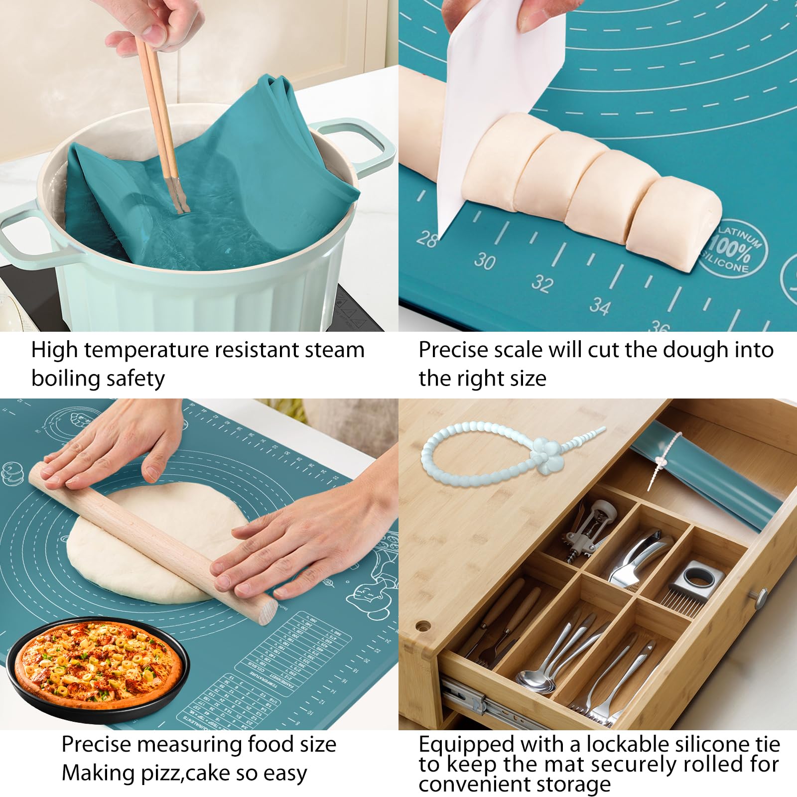 Extra Thick Non-Stick Silicone Pastry Mat 32