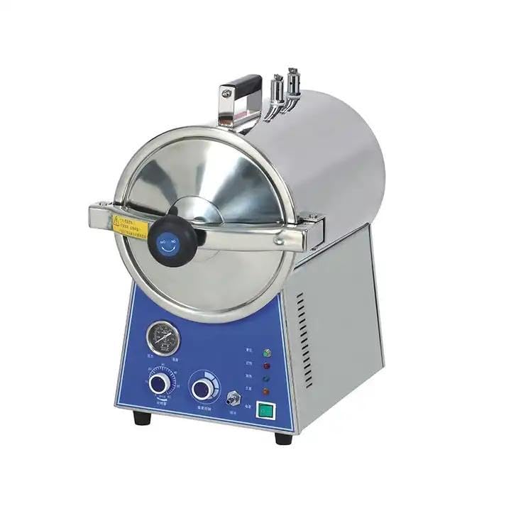 24L Table Top Multi-Function Cylindrical Pressure Steam Sterilizer Autoclave TM-T24J - Perfect for Dental Clinics, Tattoo Shops & Medical Labs