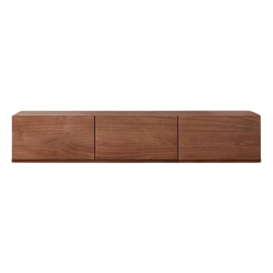 70.8x14.9x13.7 inch/ 180x38x35cm/ Rich Dark Walnut color/ Black Walnut TV cabinet
