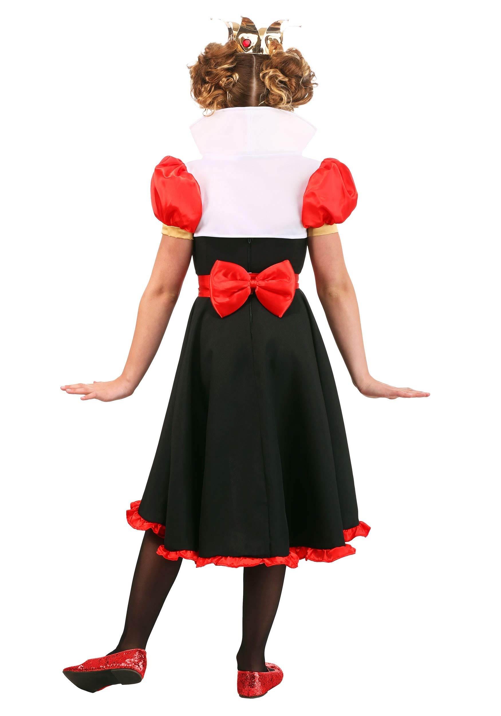 Frilly Queen of Hearts Costume for Girls | Kids Queen of Hearts Outfit | Halloween Dress Up, Cosplay & Themed Party Costume