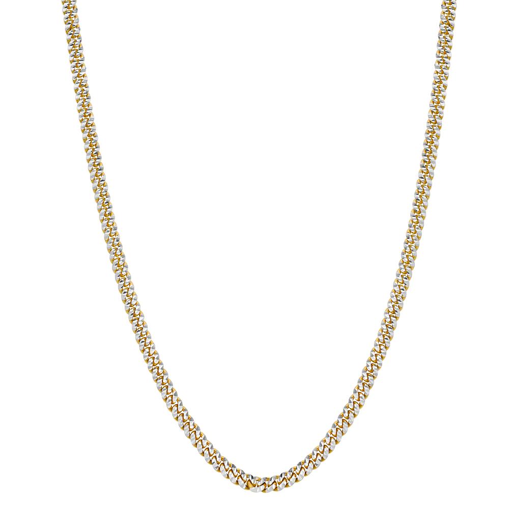 14K Gold 4mm Pave Classic Miami Cuban Chain for Men & Women - Perfect for Layering, Gifting & Everyday Wear