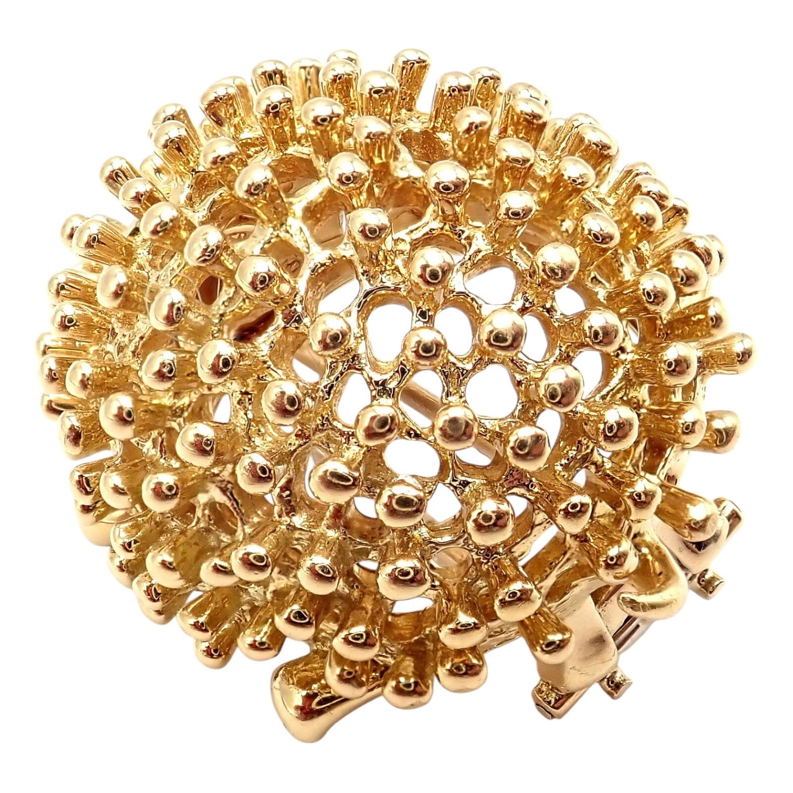 Vintage Tiffany & Co Schlumberger 18k Yellow Gold Hedgehog Ruby Brooch Pin - Luxury Collectible Jewelry for Special Occasions & Gifts