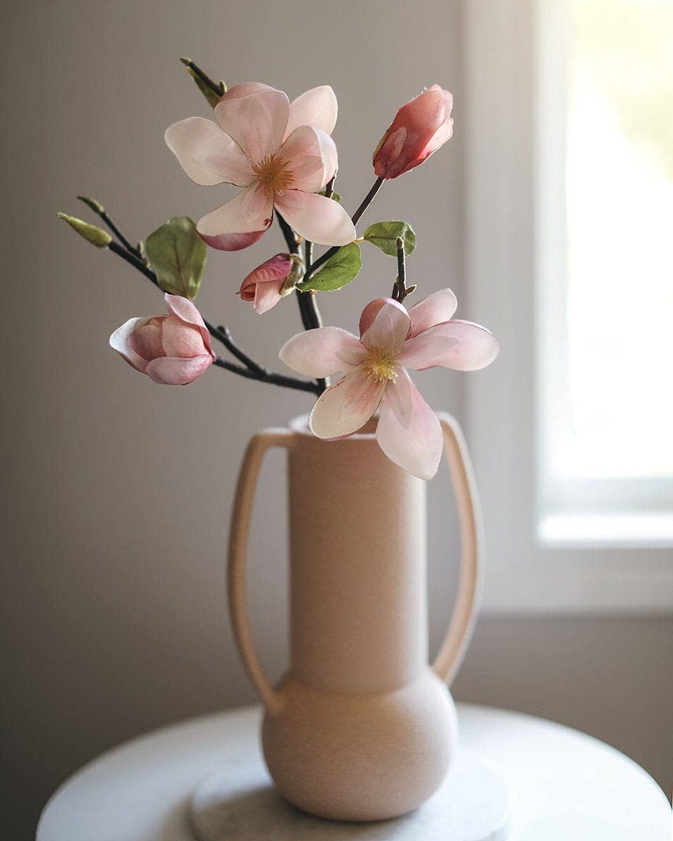Artificial Pink Magnolia Stem - 20
