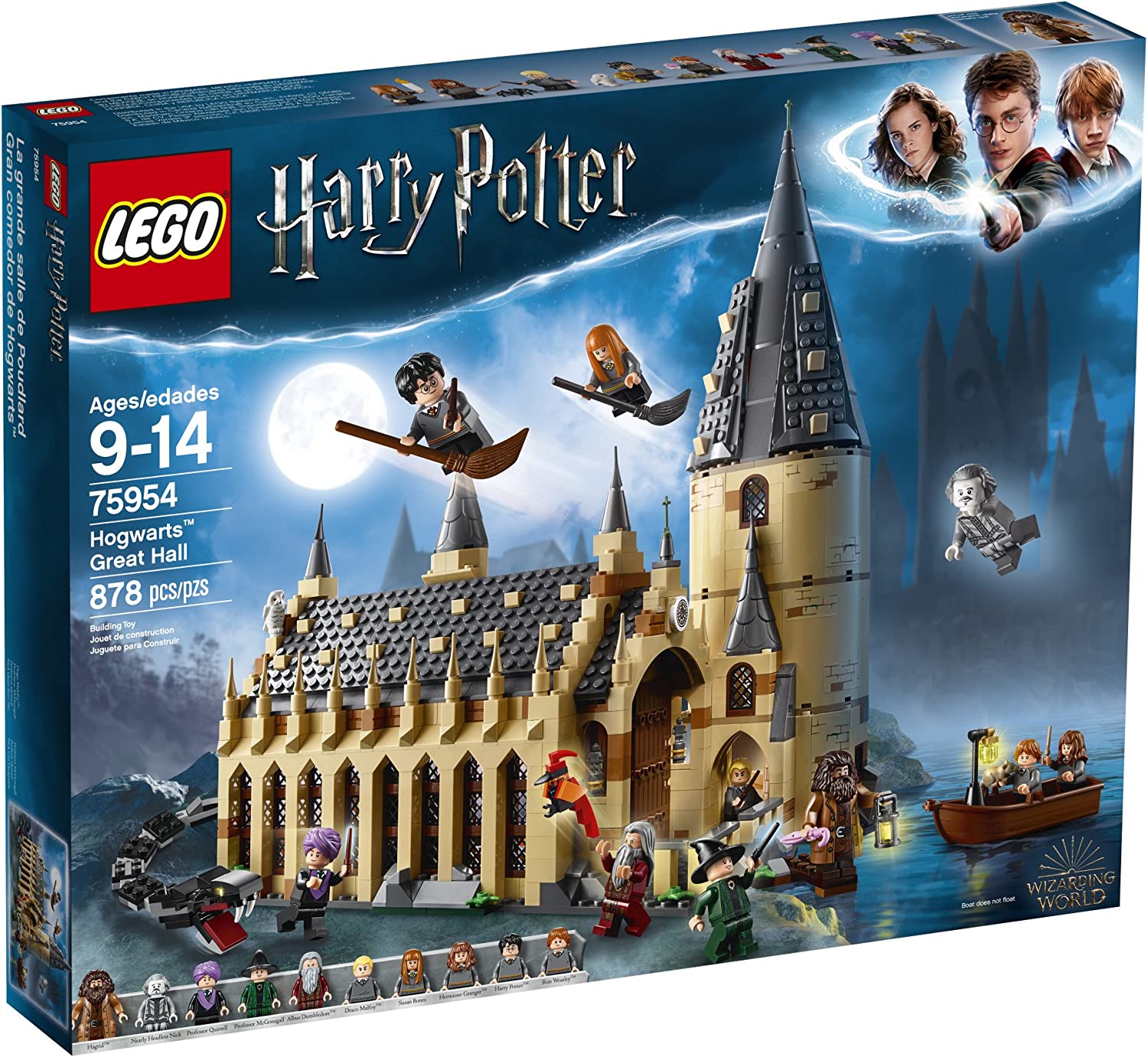 LEGO Harry Potter Hogwarts Great Hall 75954 Building Kit - Collectible Castle Model with 10 Minifigures for Kids & Adults - Perfect for Harry Potter Fans & Creative Play