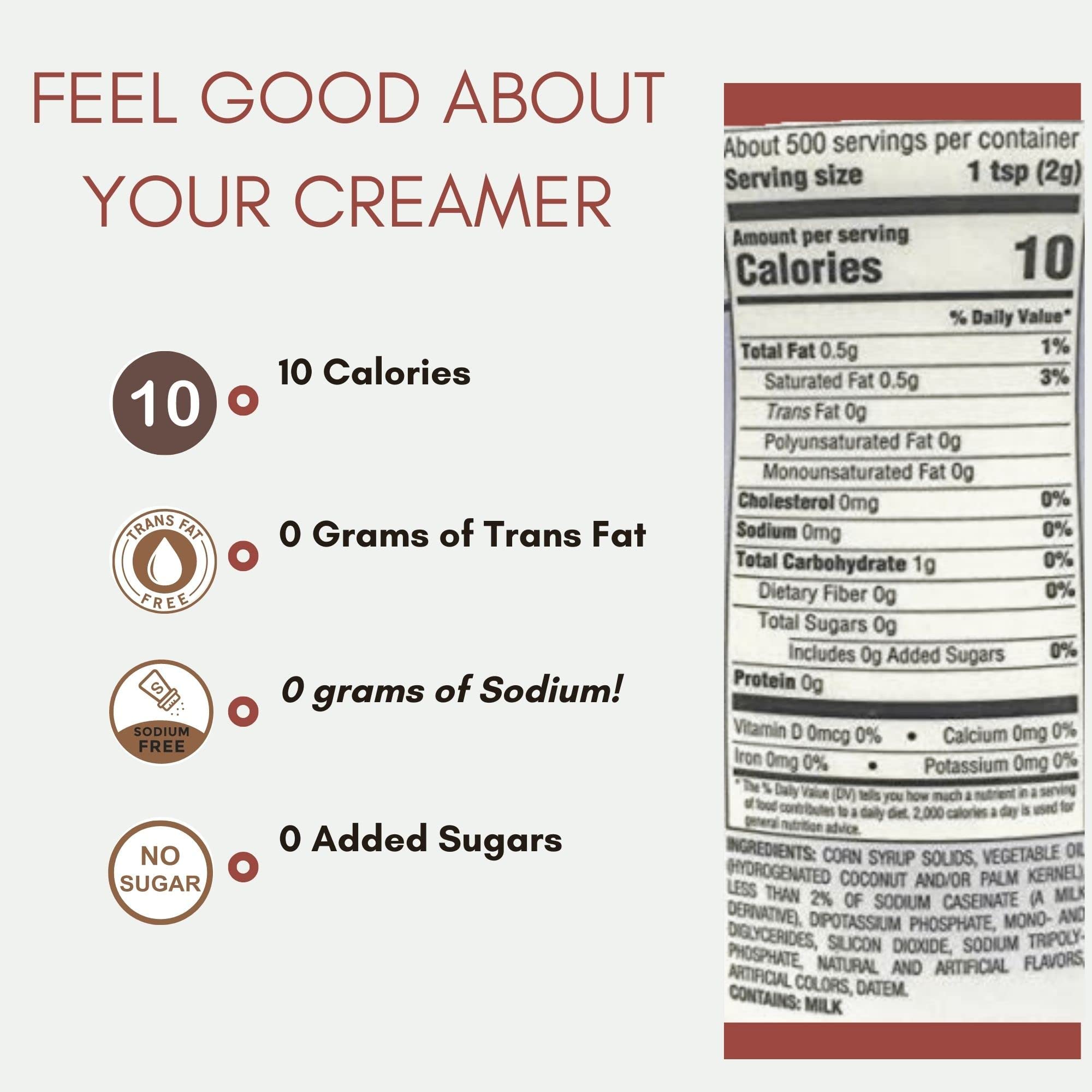 Borden Cremora Non Dairy Coffee Creamer Powder 35.3 oz (2-Pack) with Plastic Stirrers - Perfect for Office, Home & Coffee Shops