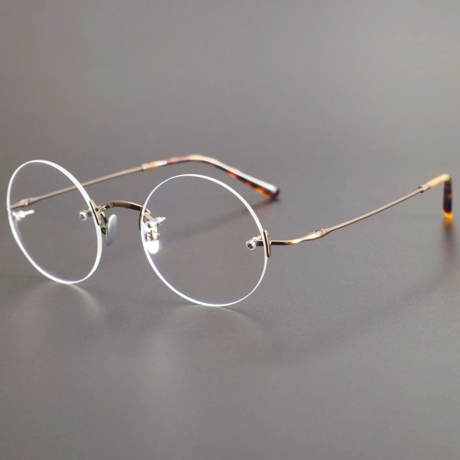 Aror Women's Rimless Round Oval Titanium Eyeglasses Frame 45297 - Lightweight Comfortable Glasses for Reading, Working & Daily Wear