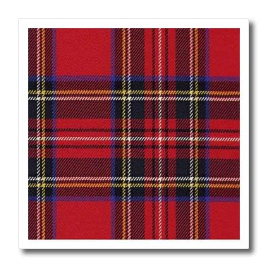 3dRose Plaid Iron-On Heat Transfer for T-Shirts & Fabric - 8x8 Inch Red & Green Holiday Design - Perfect for DIY Crafts, Christmas Apparel & Custom Gifts