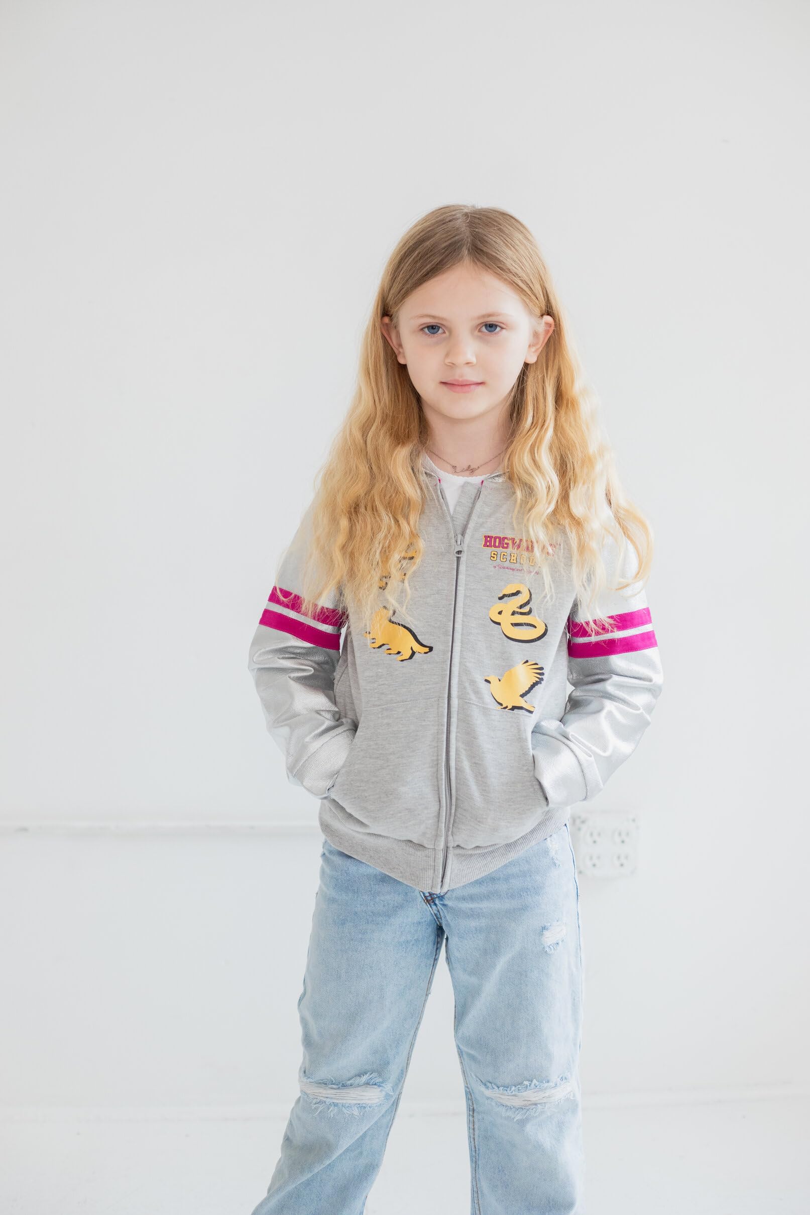 Harry Potter House Hoodies for Kids - Slytherin, Ravenclaw & Hufflepuff French Terry Zip-Up (Toddler to Big Kid) | School Spirit, Cosplay & Casual Wear