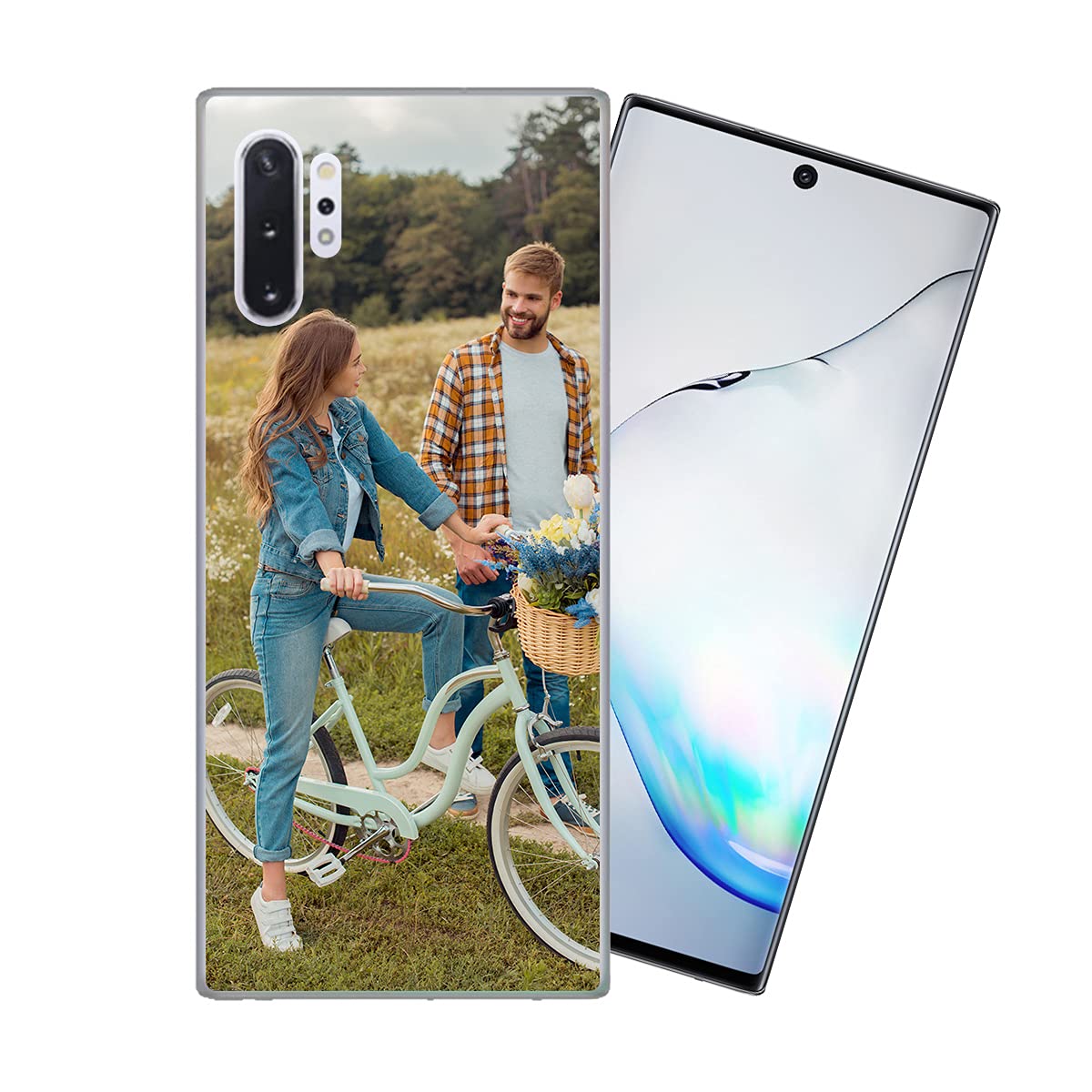 Styletify Customized Photo Case for Samsung Galaxy Note 10 - Personalized Picture Shockproof Silicone Cover | Soft Candy Clear Protective Phone Case | Perfect Father's Day & Birthday Gift | Ideal for Daily Use, Travel & Special Occasions