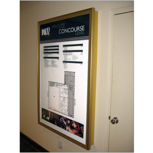 Designer SwingFrame LED Backlit Poster Light Box - 15+ Sizes with Swing Open Metal Frame - Perfect for Retail Displays, Restaurants & Home Decor