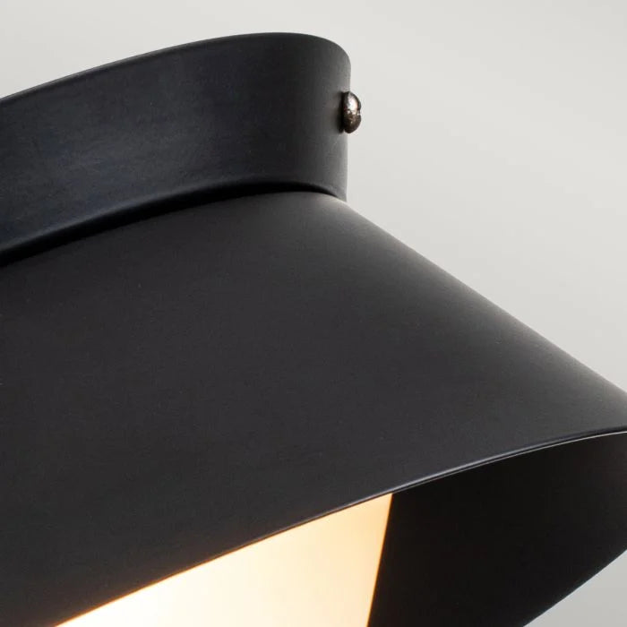 2Lt Flush Mount IP44 Waterproof LED Ceiling Light - Matte Black Finish for Bathroom, Kitchen & Indoor Lighting