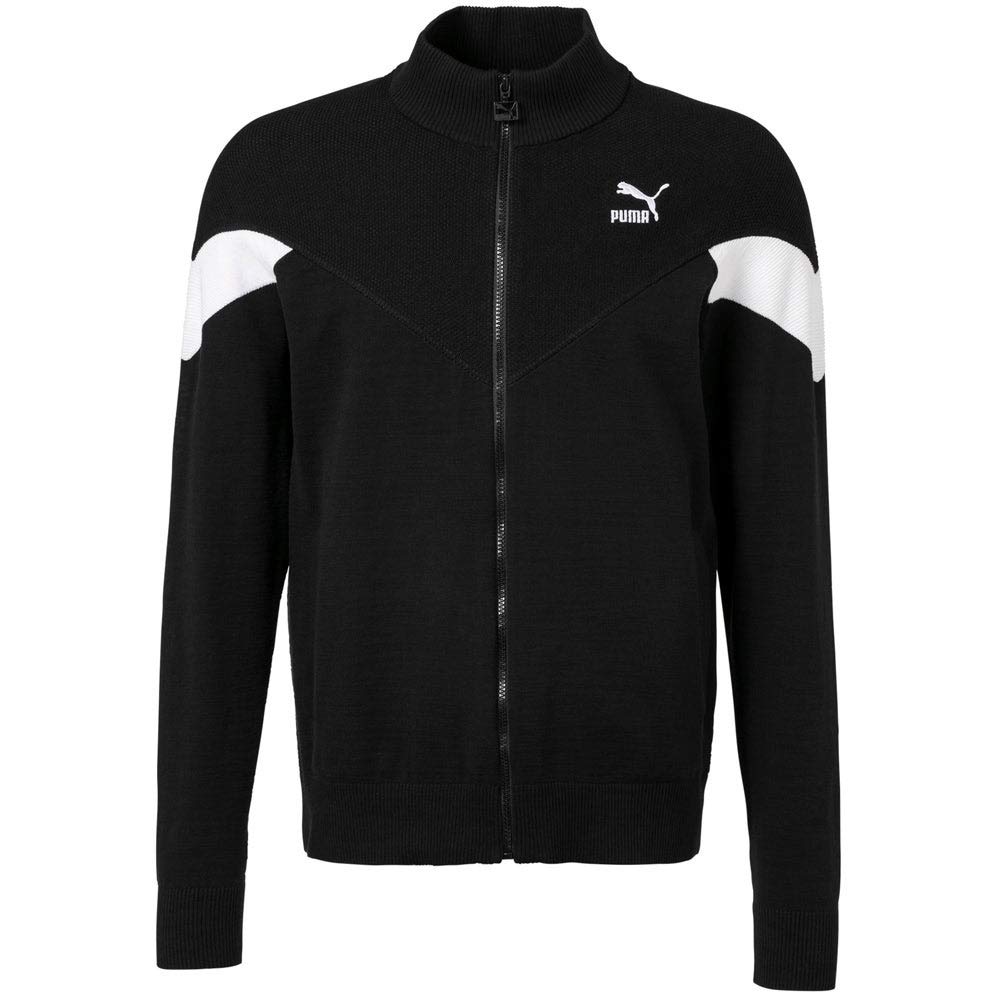 Puma Men's Iconic Mcs Evoknit Full Zip Hoodie - Black - Size S - Comfortable & Stylish for Casual Wear, Gym & Outdoor Activities