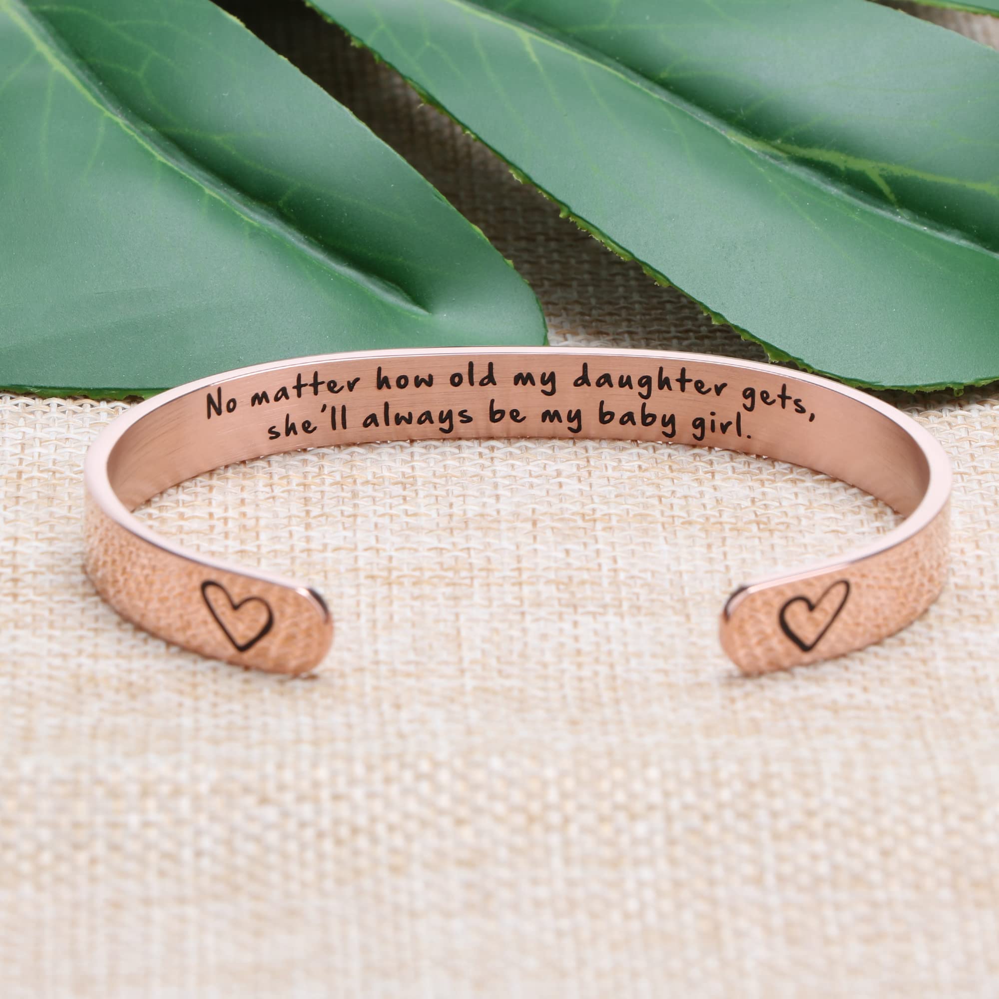 JoycuFF Stainless Steel Cuff Bracelet for Women - Elegant Christmas, Birthday & Thanksgiving Gift for Mom, Mother, Mummy - Meaningful Year-Round Jewelry Present | Perfect for Holidays, Special Occasions & Everyday Wear